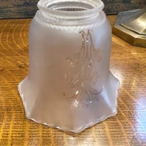 Frosted Etched Scallop Glass Shade