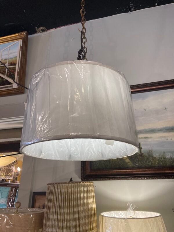 Classic White Drum Pendant Shade