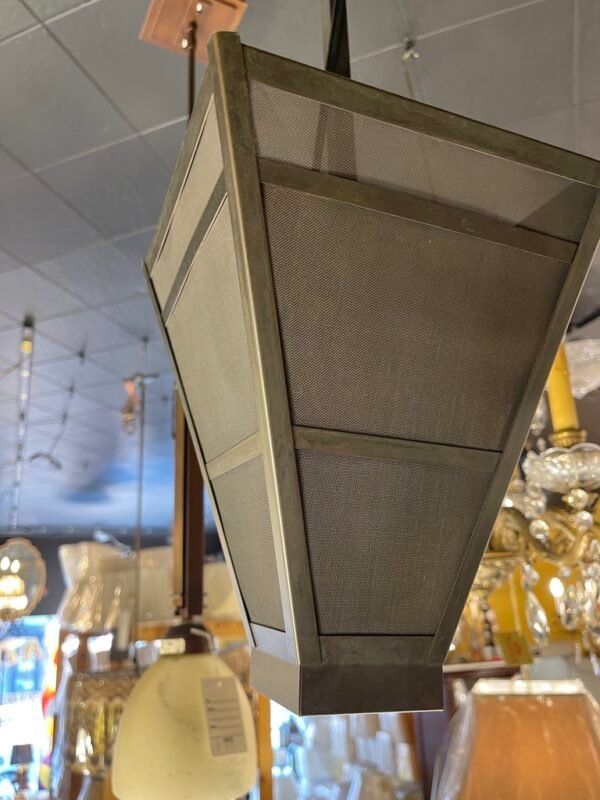 Contemporary Tapered Metal Lantern Pendant Light