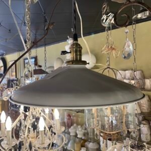 Vintage Industrial Shallow Dome Pendant Light