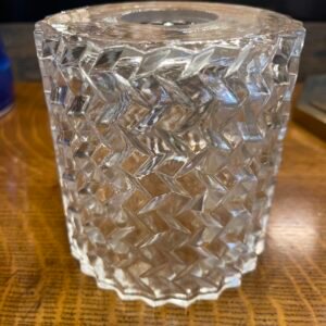 Clear Chevron Pattern Glass Shade