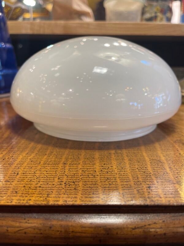 White Opal Mushroom Glass Shade