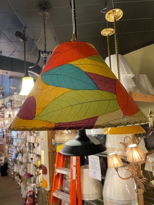 Tropical Leaf Patchwork Pendant Shade
