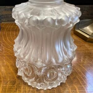 Frosted Ornate Embossed Glass Shade