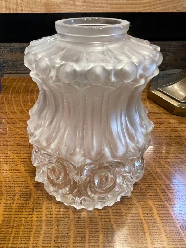 Frosted Ornate Embossed Glass Shade