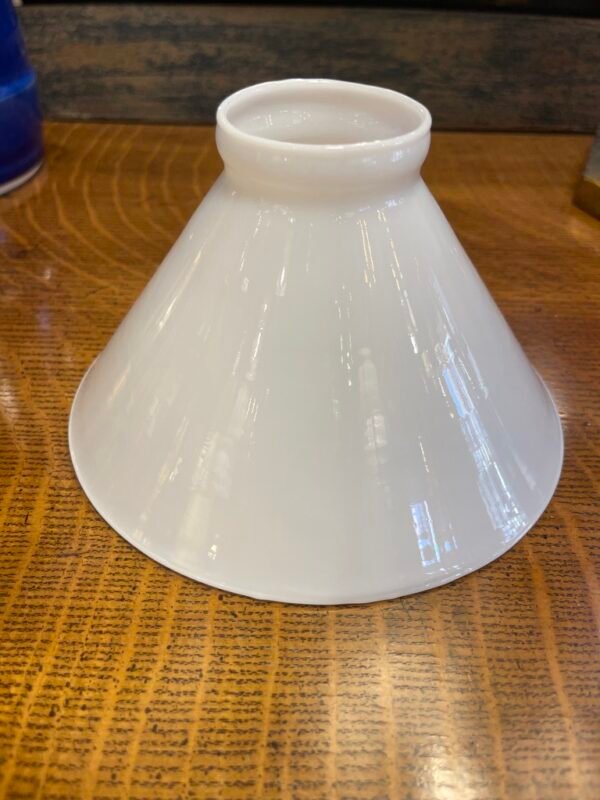 White Opal Cone Glass Shade