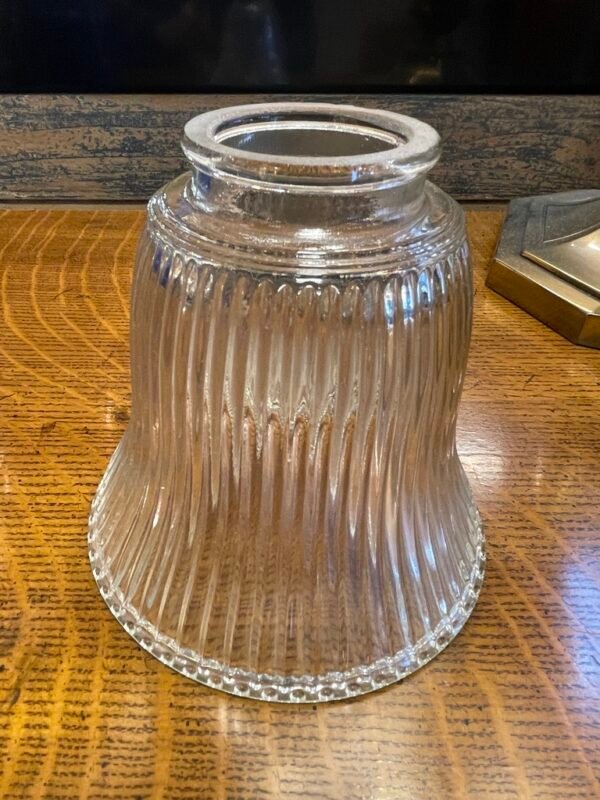 Clear Ribbed Glass Shade