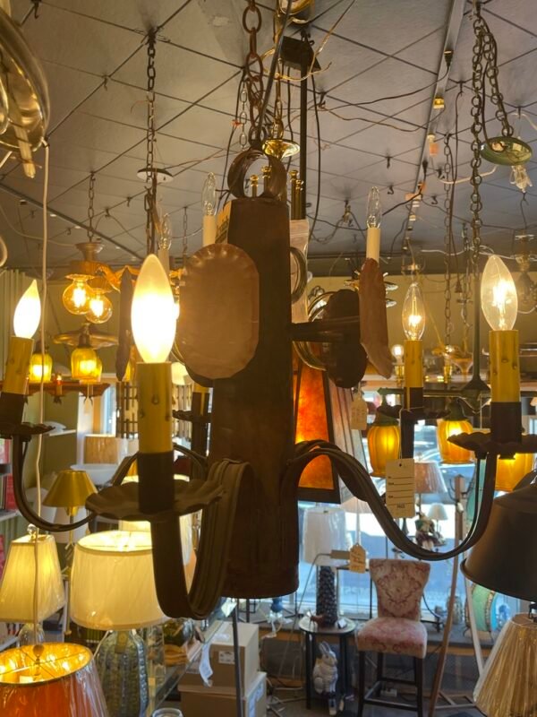 Rustic Iron 4-Light Chandelier