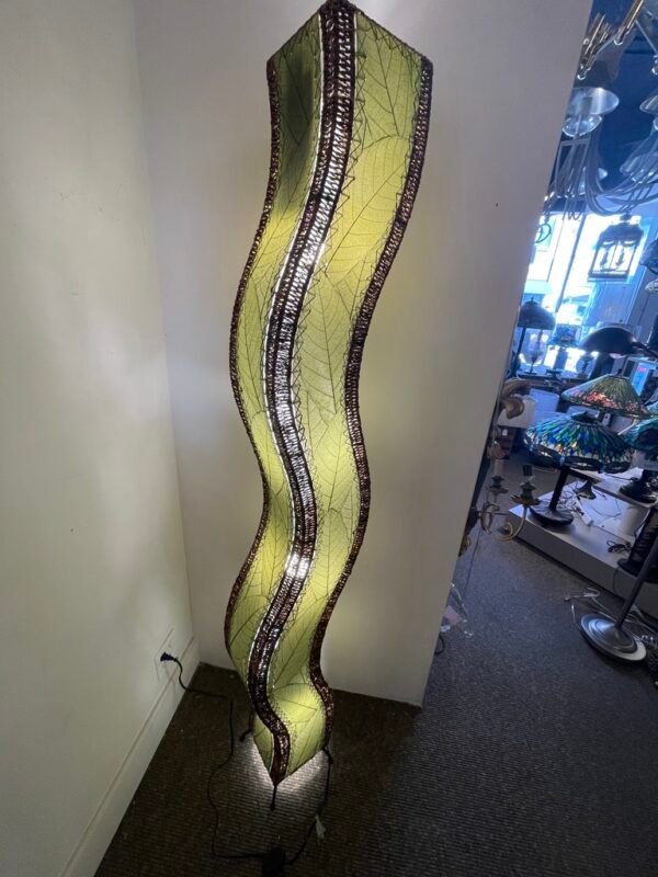 Lime Colored Leaf Floor Lamp – Eangee Wavy Series