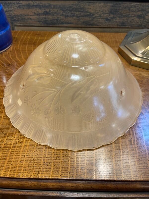 Frosted Floral Ceiling Bowl Shade