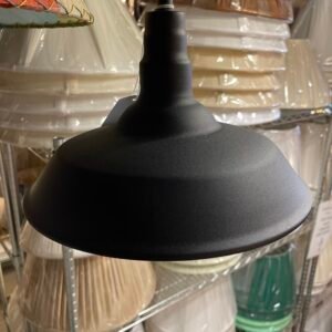 Matte Black Industrial Barn Pendant