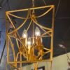 Golden Cage Frame Chandelier