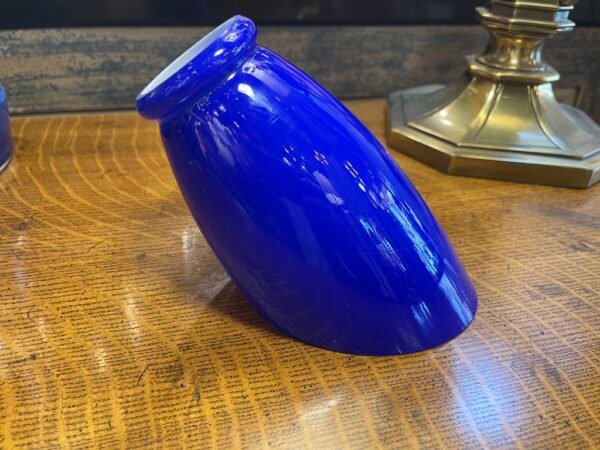 Cobalt Blue Slant Glass Shade (1/2)