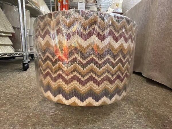 Autumn Chevron Drum Shade