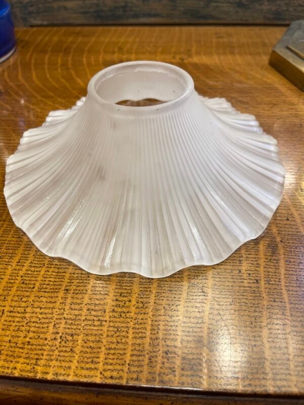 Frosted Ribbed Fluted Glass Shade