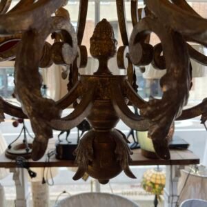 Baroque Revival Gold Scroll Chandelier – 8 Light