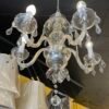 Traditional cut glass hanging chandelier