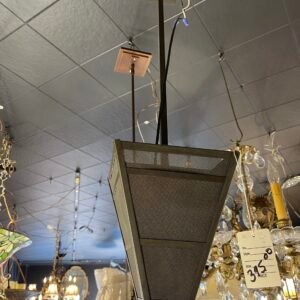 Contemporary Tapered Metal Lantern Pendant Light