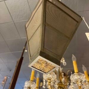 Contemporary Tapered Metal Lantern Pendant Light