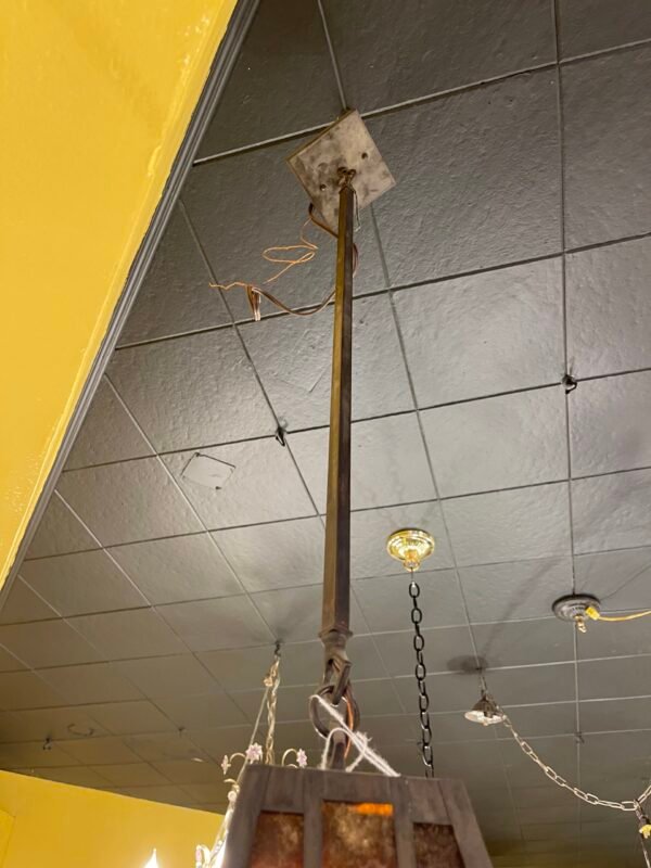 View of ceiling rod and wiring