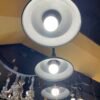 3-light ceiling fixture with dome shades