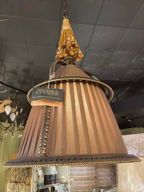 Frederick Cooper pendant with pleated shade