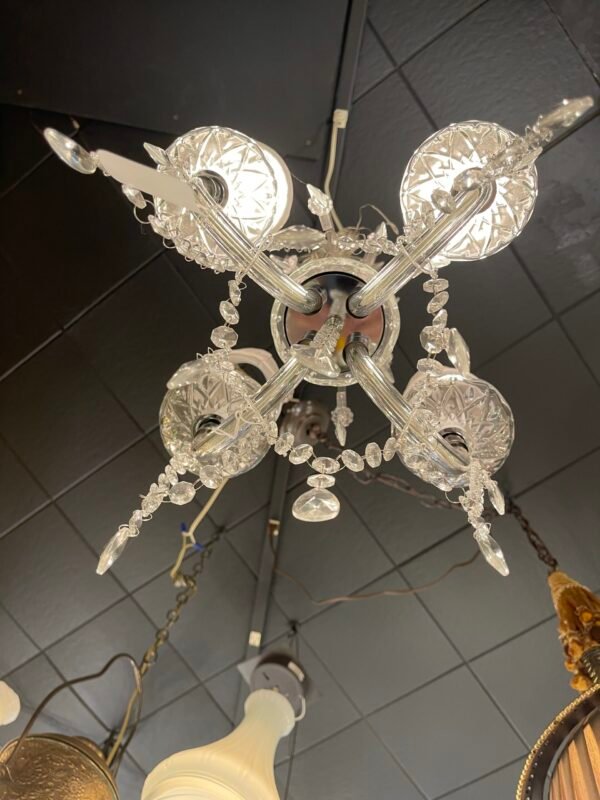 View of chandelier from below