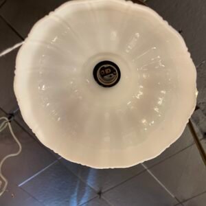 White Porcelain Barn Pendant Light