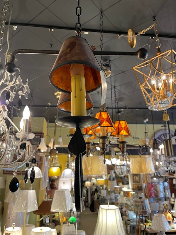 Western-style wrought iron chandelier