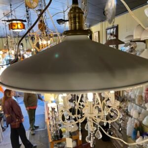 Vintage Industrial Shallow Dome Pendant Light