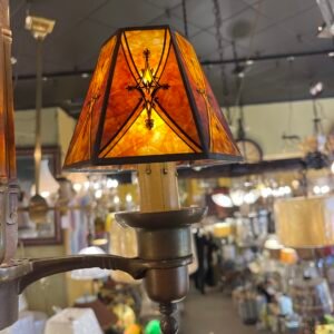 Arts & Crafts Mica Shade Chandelier
