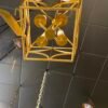 Four-light open frame pendant