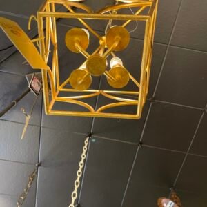 Golden Cage Frame Chandelier