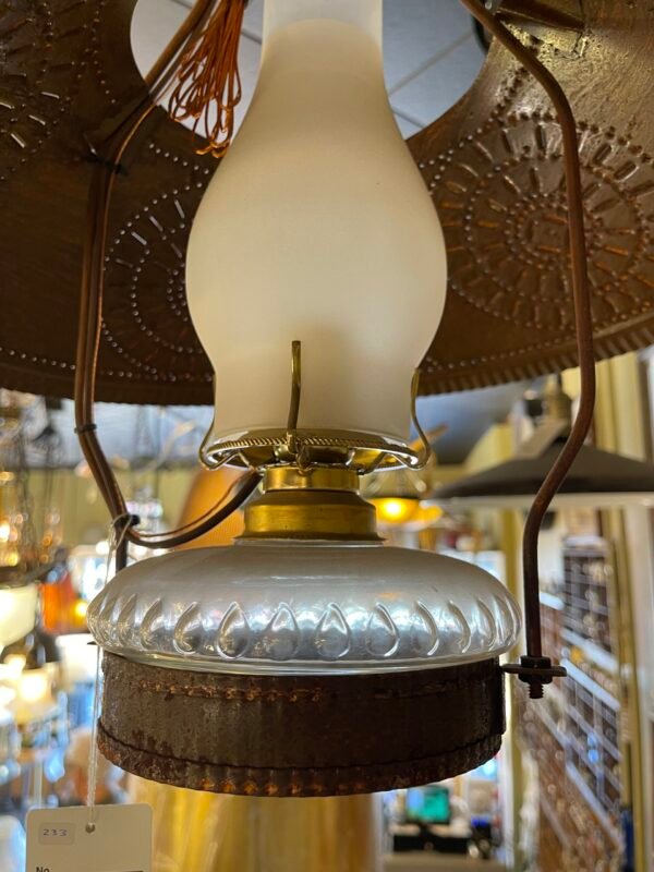 frosted chimney glass light