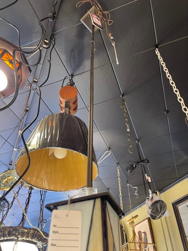 art glass hanging light