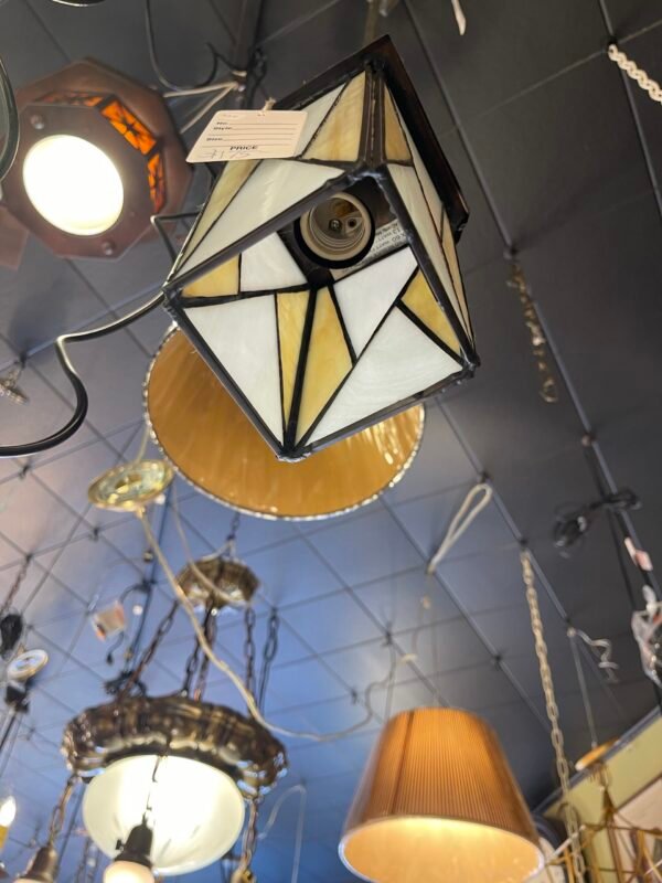 bronze frame pendant light