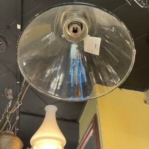 Clear Cone Pendant with Chrome Cap