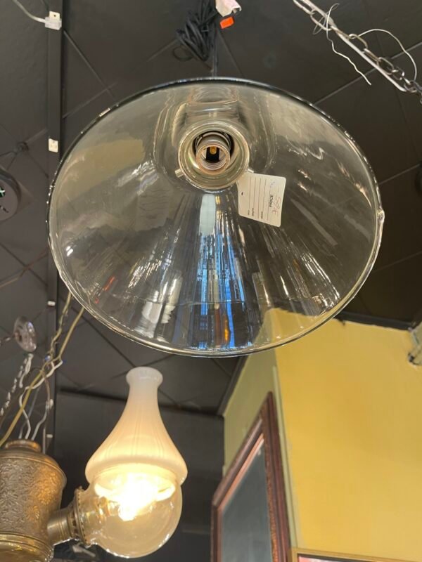 Transparent flared shade pendant