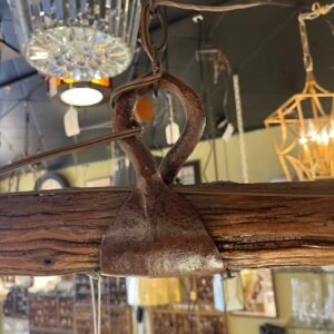 Rustic Ox-Yolk Beam with Sheep Skin Shades