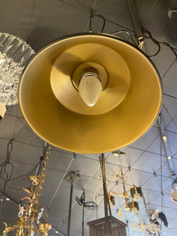 Gold interior industrial hanging light