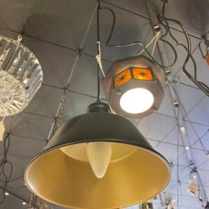 Matte Black Industrial Barn Pendant Light