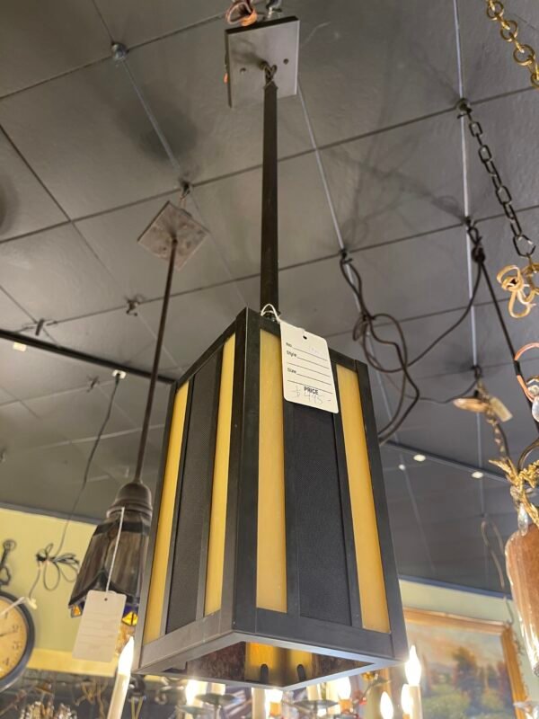 Mid-century modern rectangular light fixture