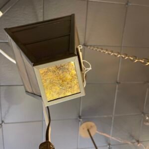 Contemporary Tapered Metal Lantern Pendant Light
