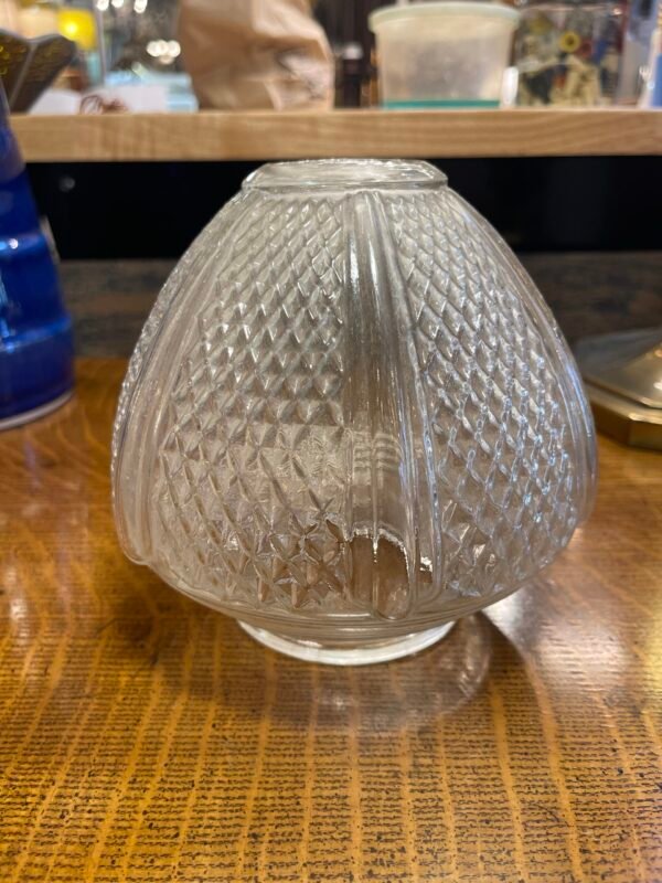 Pressed Glass Diamond Pattern Shade