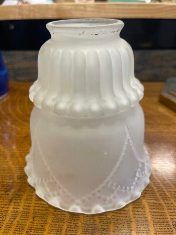 Frosted Beaded Garland Glass Shade