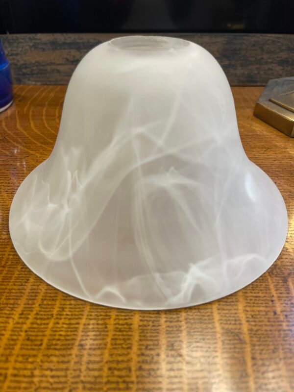 Swirled Satin Glass Bell Shade