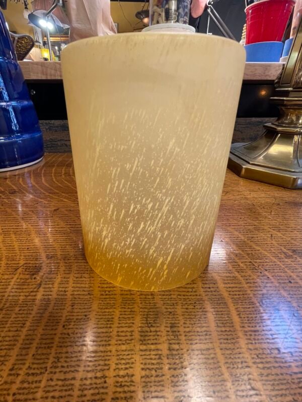 Amber Speckled Cylinder Glass Shade