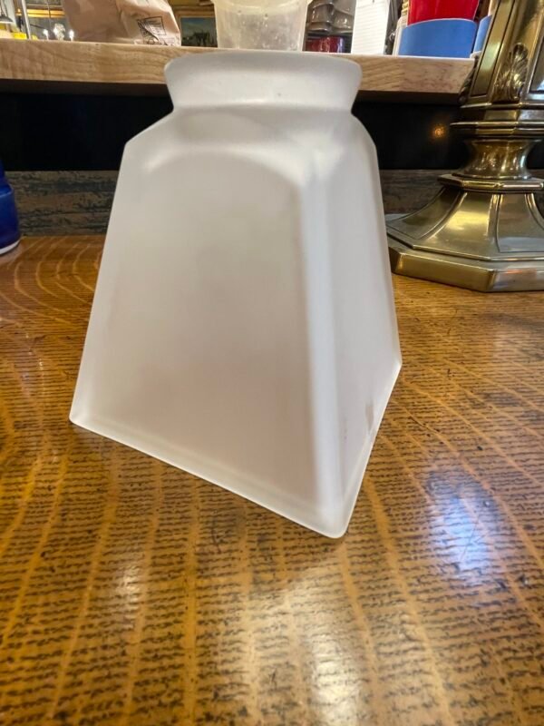 Frosted Tapered Square Glass Shade