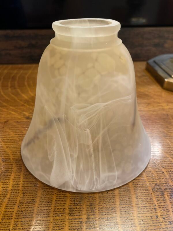 Swirled Frosted Alabaster Glass Shade