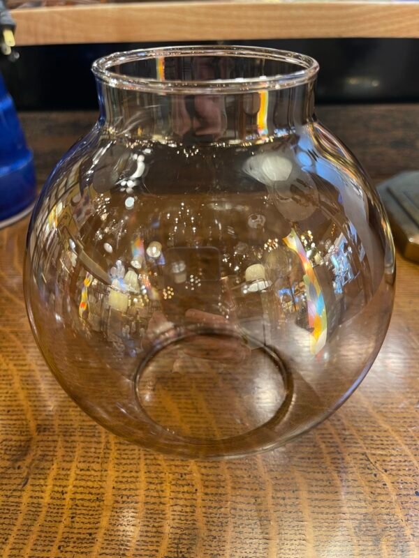 Smoked Glass Round Globe Lamp Shade